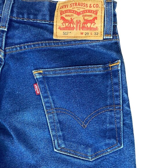 Levi's 517 Blue Jeans Slim Fit Boot Cut *29x32 #205G - Picture 7 of 15